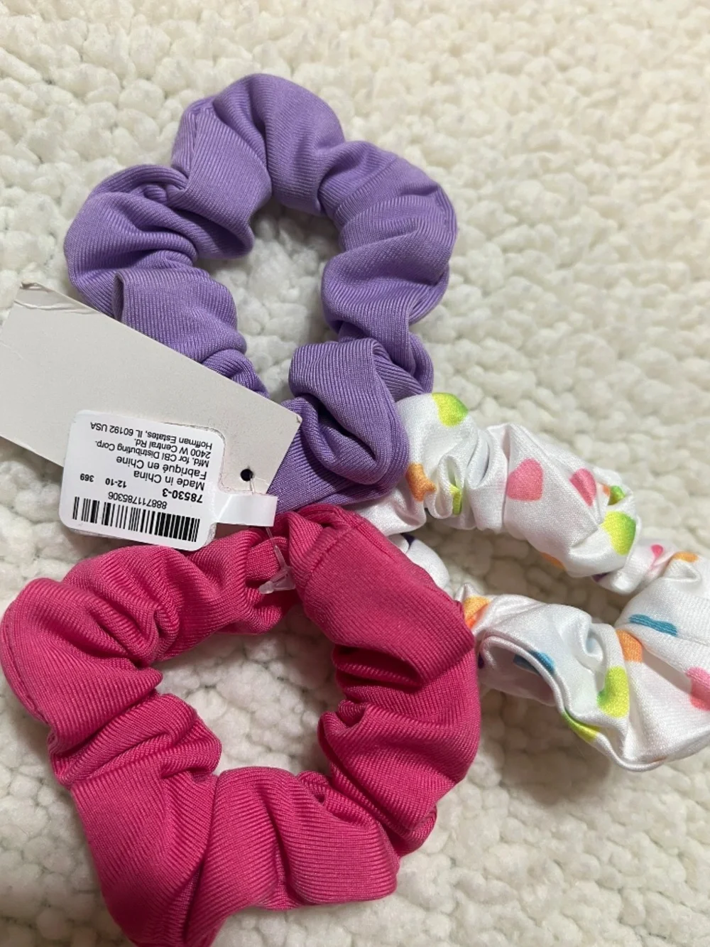 Claire’s Scrunchie Set NWT | 3 Soft Cloth Hair Scrunchies